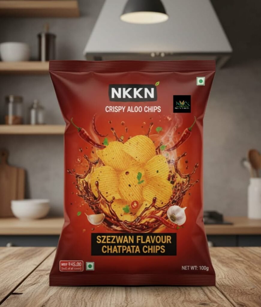 NKKN Crispy Aloo Chips – Szechwan Flavour