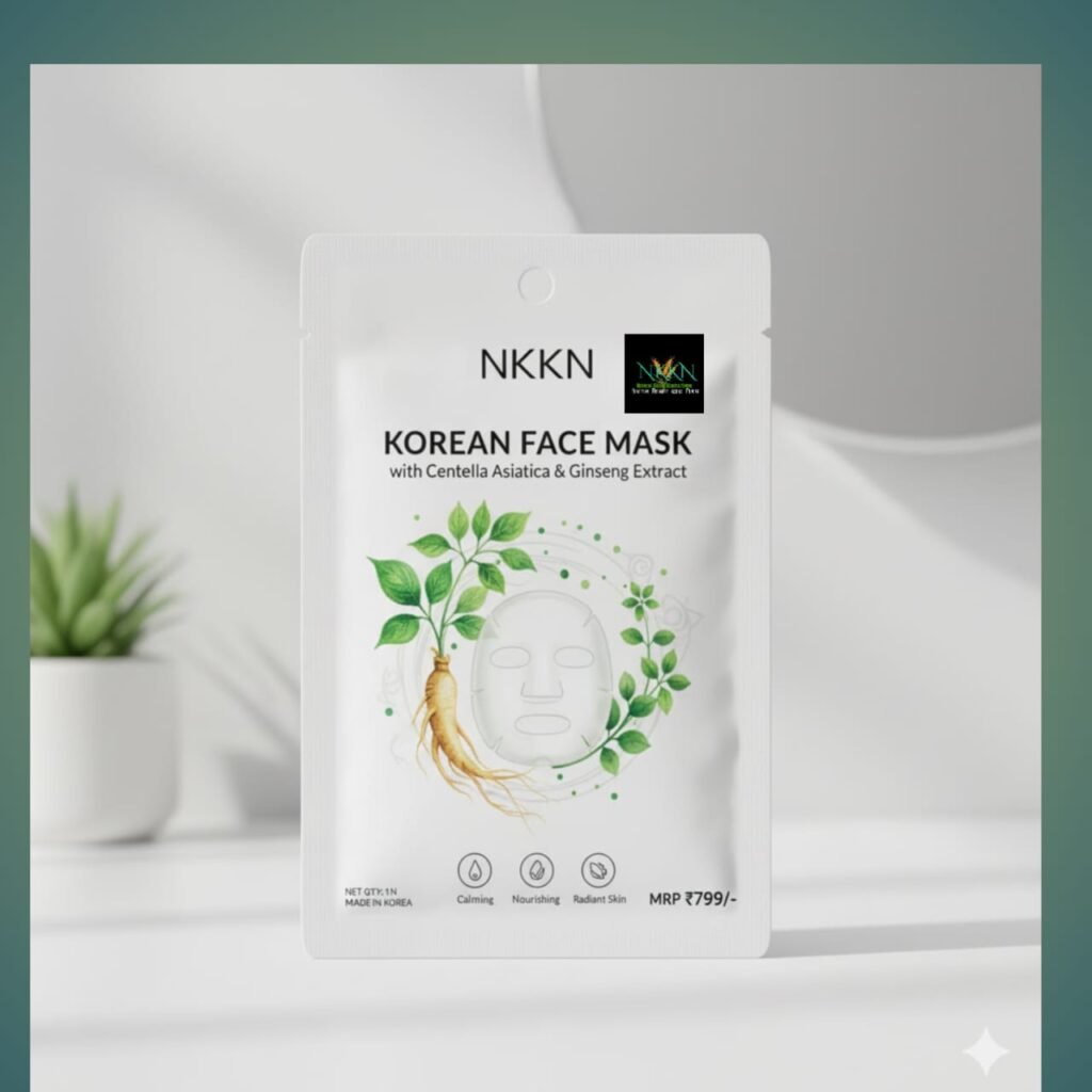 NKKN Korean Face Mask with Centella Asiatica & Ginseng Extract